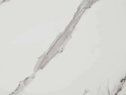 Round Coffee Table for Living Room, Mid-Century Modern Design, D30 x H17, 2-Tier Structure, Clear Glass Top and White Marble Finish Wood Shelf, Sleek Conical Metal Legs with Gold Finish Frame