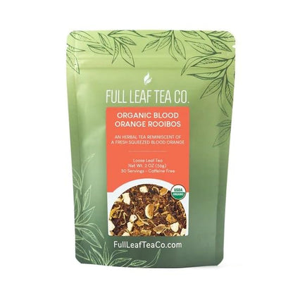Organic Blood Orange Rooibos Loose Leaf Tea - 2oz Bag (Approx. 30 Servings) | Full Leaf Tea Co.