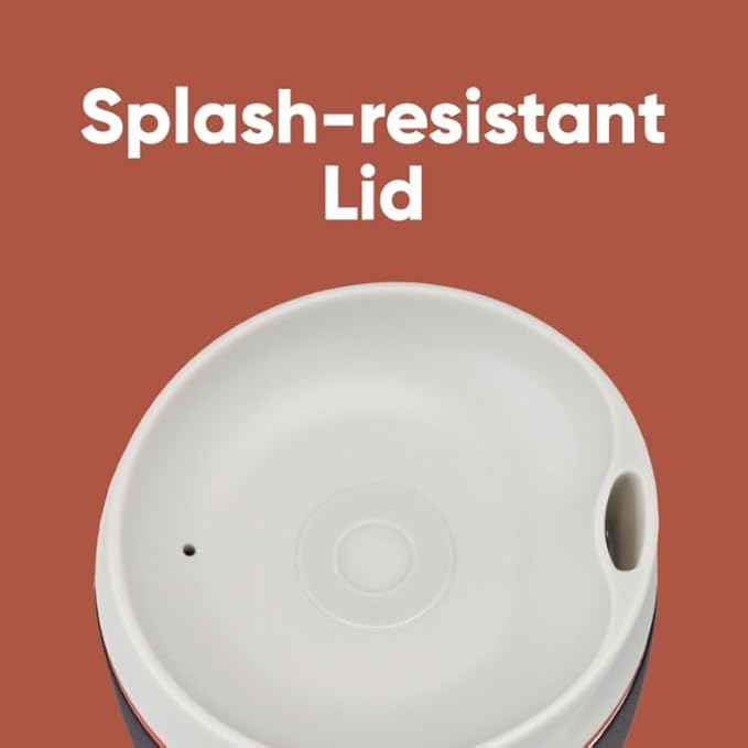 Owala SmoothSip Insulated Stainless Steel Coffee Tumbler, Reusable Iced Coffee Cup, Hot Coffee Travel Mug, Perfect for Cappuccino, BPA Free, 10 oz, Navy (Telescope Tales)