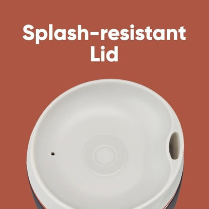 Owala SmoothSip Insulated Stainless Steel Coffee Tumbler, Reusable Iced Coffee Cup, Hot Coffee Travel Mug, Perfect for Cappuccino, BPA Free, 10 oz, Navy (Telescope Tales)