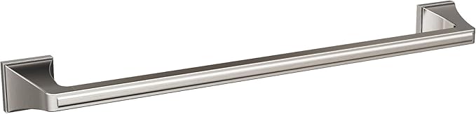 Amerock BH36023G10 | Brushed Nickel Towel Bar | 18 in (457 mm) Towel Rack | Mulholland | Bathroom Towel Holder | Bathroom Hardware | Bath Accessories