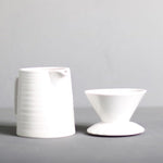 Load image into Gallery viewer, Handmade Black Pour Over Coffee Maker Set, Ceramic Coffee Dripper Brewer Heat Resistant Coffee Pot Decanter ACM03W