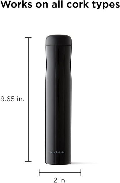 Rabbit Automatic Electric Corkscrew Wine Bottle Opener, One Size, Shiny Black (Pack of 12)