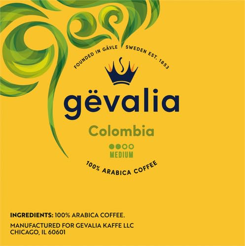 Gevalia Colombia Medium Roast 100% Arabica Keurig K-Cup Coffee Pods (12 ct Box)