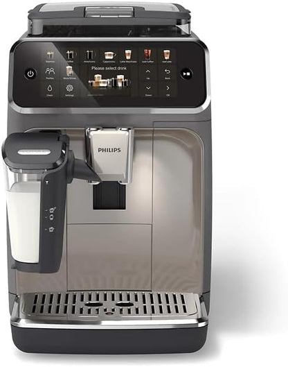 PHILIPS Series 5500 LatteGo Fully Automatic Espresso Machine | 20 beverages | Grey Chromed | EP5544/90 | (Renewed)