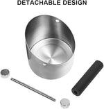 Load image into Gallery viewer, Espresso Knock Box, Large Capacity &amp; Non-Slip Base Coffee Knock Box, Barista Tools, Espresso Machine Accessories (Black)