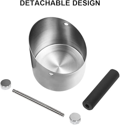 Espresso Knock Box, Large Capacity & Non-Slip Base Coffee Knock Box, Barista Tools, Espresso Machine Accessories (Black)