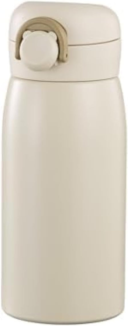 12 oz Mini Water Bottle Small Stainless Steel Thermoses - Insulated Vacuum, Leak Proof, Keeps Drinks Hot/Cold - Ideal for Coffee, beverage, Water - White