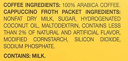 Gevalia Cappuccino Keurig K Cup Pods with Froth Packets 5.98oz (24 Count, 4 Boxes)