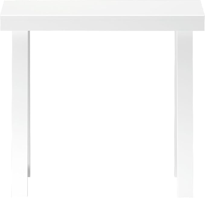 Plank+Beam Solid Wood Console Table, 36 Inch, Sofa Table, Narrow Entryway Table for Hallway, Behind The Couch, Living Room, Foyer, Easy Assembly, White