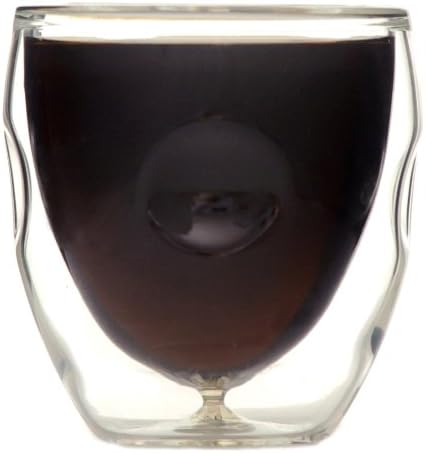 Ozeri Moderna Artisan Series Double Wall Beverage and Espresso Shot Glasses, 2-Ounce, Set of 2
