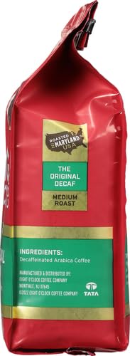 Eight O'Clock Coffee The Original Decaf Ground Coffee, Medium Roast, 12 Ounce (Pack of 1) - Sweet, Fruity, Well Balanced