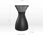 Load image into Gallery viewer, asobu Insulated Pour Over Coffee Maker (32 oz.) Double-Wall Vacuum, Stainless-Steel Filter and Take on the Go Carafe (Midnight Marble)