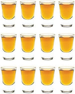 Load image into Gallery viewer, Vikko 1 Ounce Shot Glasses, Set of 12 Small Liquor and Spirit Glasses, Durable Tequila Bar Glasses For Alcohol and Espresso Shots (Cheerio - 1 Oz)