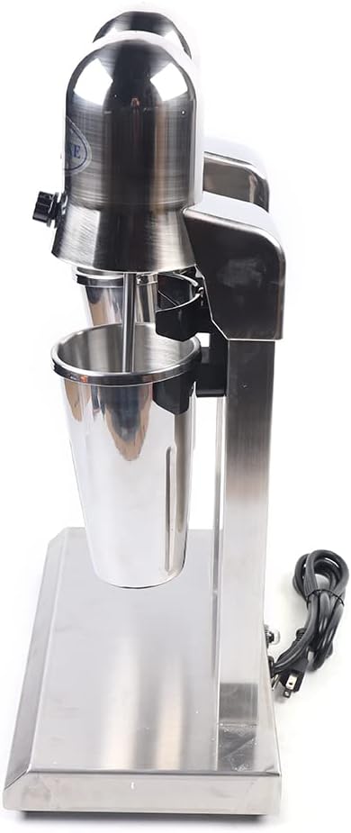 Commercial Stainless Steel Milk Shake Machine, Stainless Steel Milk Shaking Machine, Electric Double Head Drink Mixer 110V 15000RMP (Round Head))