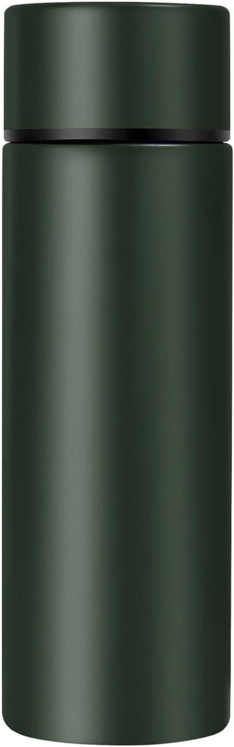 5 oz Mini Water Bottle Cute Water Bottle - Insulated Stainless Steel Bottle - Keeps Cold for 12 hours, Hot for 6 hours - Sparkling Green