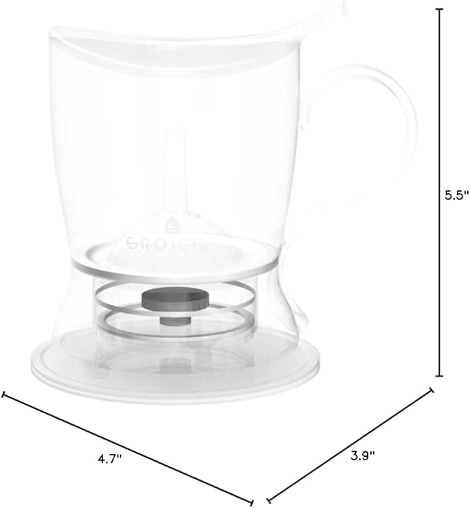 GROSCHE Aberdeen Tea Infuser Teapot & Smart Tea Maker - BPA-Free, Drip-Free Design | Coaster | Easy Brew | Easy Clean Steeper | Loose Leaf Brewing - Stylish Design | 17.7 oz - 1000 ml