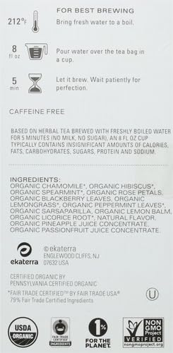 TAZO Calm Chamomile Herbal Tea Bags, Caffeine Free Blend, 16 Total Tea Bags