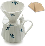 Load image into Gallery viewer, Pour Over Coffee Maker Set 60° Angled V-Shaped Pour Over Coffee Dripper and 100pcs Coffee Filter