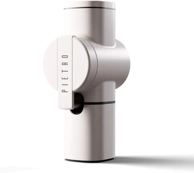 Pietro Manual Coffee Grinder - Made in Italy - By Fiorenzato (White)