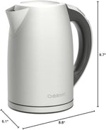Load image into Gallery viewer, Cuisinart 1.7-Liter Stainless Steel Cordless Electric Kettle with 6 Preset Temperatures