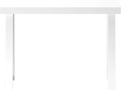 Plank+Beam Solid Wood Console Table, 46.25 Inch, Sofa Table, Narrow Entryway Table for Hallway, Behind The Couch, Living Room, Foyer, Easy Assembly, White