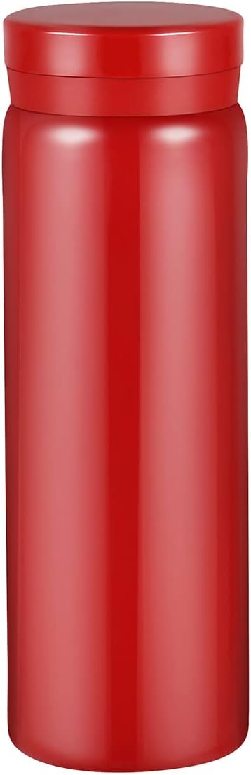 10oz Mini Water Bottle Stainless Steel Thermos Small Flask - Insulated Vacuum, Leak Proof, Keeps Drinks Hot/Cold - Ideal for Coffee, Tea, Water - Red