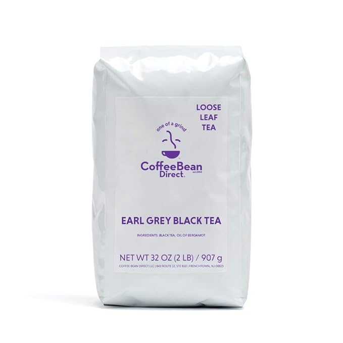 Coffee Bean Direct Earl Grey Black Tea, 2 Pound Bag