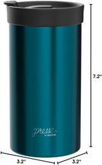 Load image into Gallery viewer, PRESSE by Bobble French Coffee Press And Insulated Stainless Steel Travel Tumbler for On-The-Go Brewing - 13 oz (Blue)