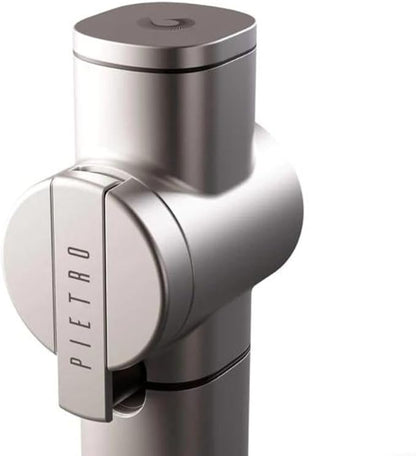 Pietro Manual Coffee Grinder - Made in Italy - By Fiorenzato (Silver)