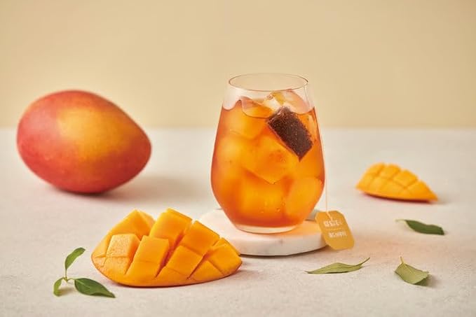 Damtuh Cold Brew Bundle Pack - Lychee Chamomile and Apple Mango Rooibos, Zero Carbs Zero Sugar, Sweet Cold Tea Beverage with Stevia 60g (40 tea bags)