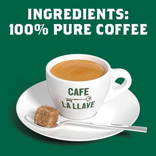 Cafe La Llave Espresso Pods: 80 Recyclable Aluminum Pods, Intensity 11 Dark Roast Latin-Style Coffee, Compatible with Nespresso Original Line Machines - Bold, Rich Flavor