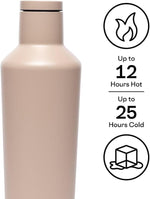 Load image into Gallery viewer, Corkcicle Classic Canteen - Keeps Drinks Cold for 25 Hours - Triple-Insulated Stainless Steel - Dishwasher Safe - Summer Drinkware Gift - Keeps Drinks Ice Cold - 16 oz - Desert