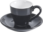 Load image into Gallery viewer, Porcelain Espresso Cup with Saucer, Espresso shot Cup, 80ml/2.7Oz, Black…