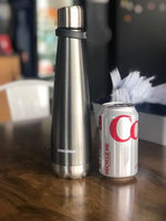 Load image into Gallery viewer, Insulated Water Bottle - On-The-Go Refillable Stainless Steel Water Bottles For Adults, Reusable Thermos Travel Tumbler With Leak-proof Lid For Hot &amp; Cold Beverages (17Oz. Stainless Steel)