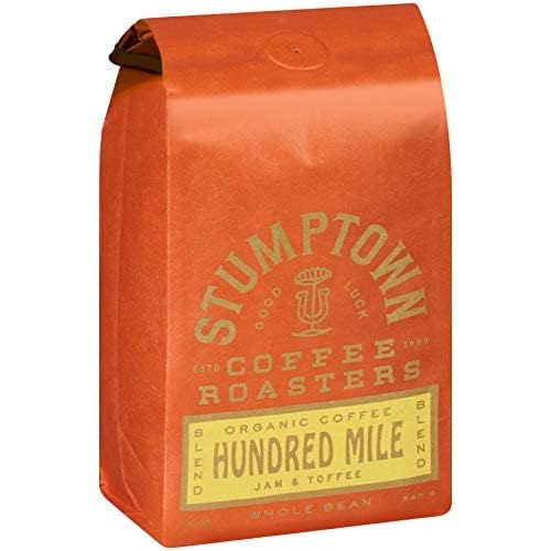 Stumptown Coffee Roasters, Medium Roast Organic Whole Bean Coffee - Hundred Mile, Flavor Notes of Jam and Toffee, 24 Ounces (2 Bags of 12 Ounces)