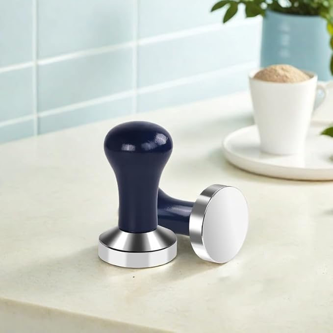 51mm Espresso Tamper, Premium Barista Coffee Tamper, Espresso Hand Tampers For Espresso Machine Accessories， Blue