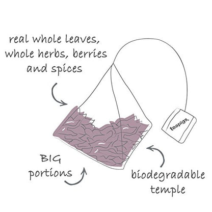 Teapigs Super Fruit Tea Bags Made With Whole Fruit, caffeine-free, natural ingredients (1 Pack of 50 Teabags)