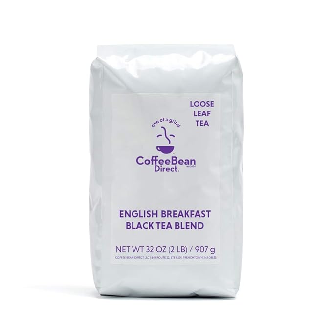 Coffee Bean Direct English Breakfast Loose Leaf Tea, 2 Pound Bag