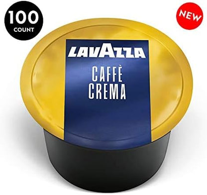 Lavazza Blue Single Espresso Caffe Crema Coffee Capsules, Value Pack, Blended and roasted in Italy, Sweet blend from its aromatic notes of biscuits and jasmine,100% Arabica, 100 Count