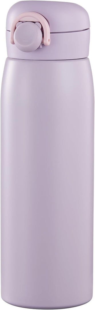 17 oz Mini Water Bottle Small Stainless Steel Thermoses - Insulated Vacuum, Leak Proof, Keeps Drinks Hot/Cold - Ideal for Coffee, beverage, Water - Purple