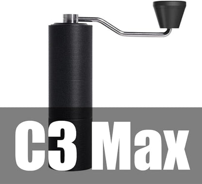 TIMEMORE Chestnut C3 Max Manual Coffee Grinder Capacity 30g with CNC Stainless Steel Conical Burr, Internal Adjustable Setting, Double Bearing Positioning, French Press Coffee for Hand Grinder
