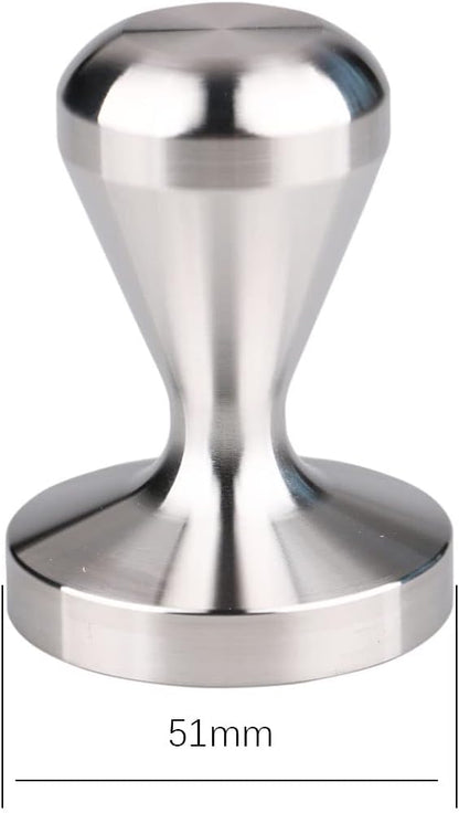 Coffee Tamper 51mm 100% Stainless Steel Barista Tools, Espresso Tamper Tool
