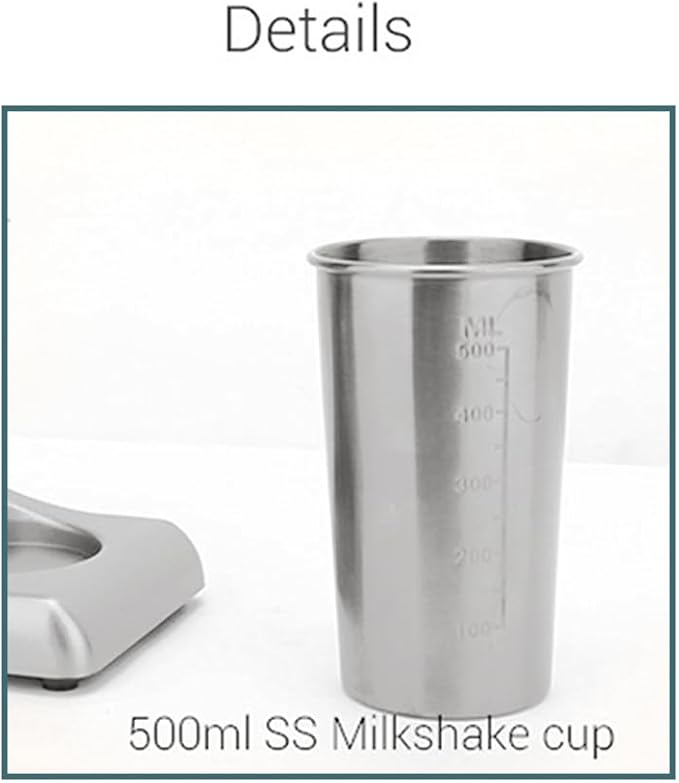 Commercial Stainless Steel Milk Shake Machine, Stainless Steel Milk Shaking Machine,One Head Drink Mixer 110V (One Head)