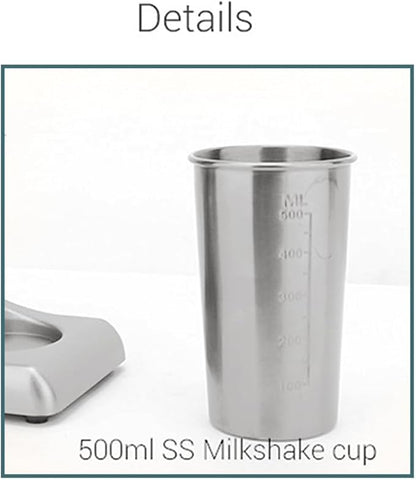 Commercial Stainless Steel Milk Shake Machine, Stainless Steel Milk Shaking Machine,One Head Drink Mixer 110V (One Head)