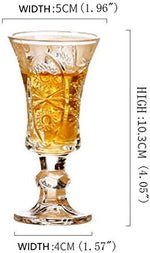 Load image into Gallery viewer, Round 1.3-Oz Cordial Glasses, Lead-Free Sherry Glasses, Clear Heavy Base Shot Glasses (Set of 6)