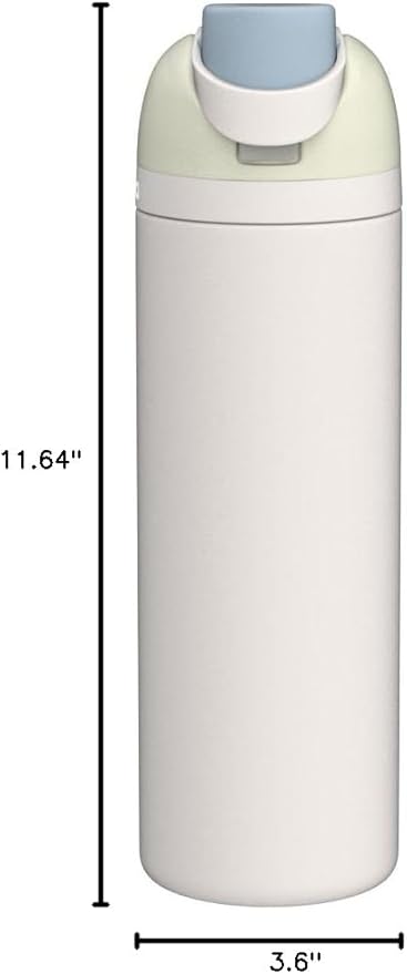 Owala FreeSip Insulated Stainless Steel Water Bottle with Straw for Sports, Travel, and School BPA-Free Sports Water Bottle, 40 oz, Iced Breeze