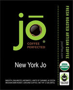Load image into Gallery viewer, NEW YORK JO: 2 lb, Medium Dark Roast Organic Ground Coffee, Signature Blend, 100% Arabica Coffee, USDA Certified Organic, NON-GMO, Fair Trade Certified, Gluten Free, Gourmet Coffee from Jo Coffee®