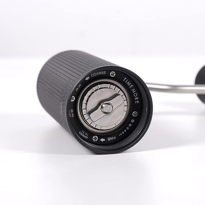 TIMEMORE Chestnut ESP Manual Coffee Grinder with Patented Stainless Steel Conical Burr - Precise Adjustable Setting, Hand Coffee Been Grinder for Espresso Moka French Press Pour Over - Black