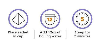 Paromi Chamomile Lavender Rooibos, Resealable Pouch, 50 Count